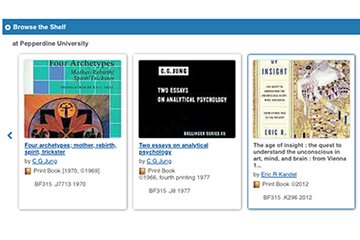 Screenshot of Virtual Bookshelf
