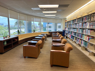 interior of Irvine Campus Library