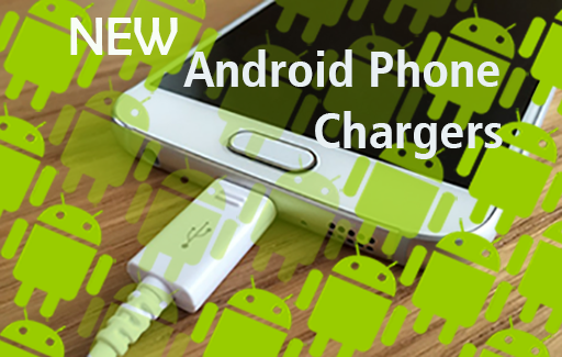 phone charging with android mascots