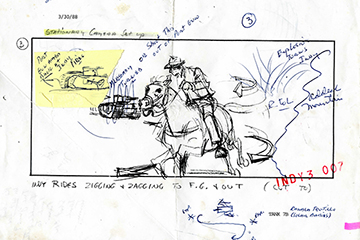 Image of Indiana Jones storyboard