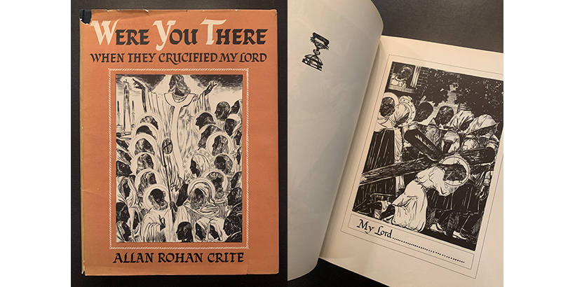 Book cover and inside illustration for "Were You There When They Crucified My Lord"