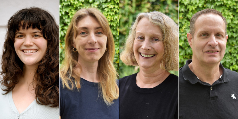 portraits of the four librarians