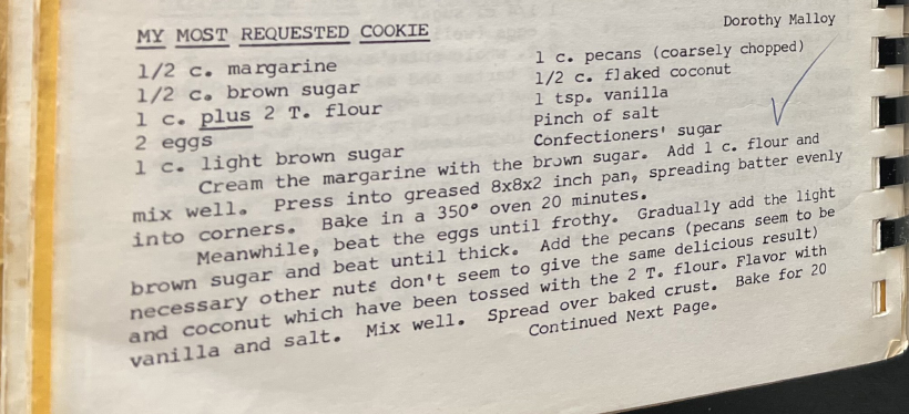 recipe for cookies