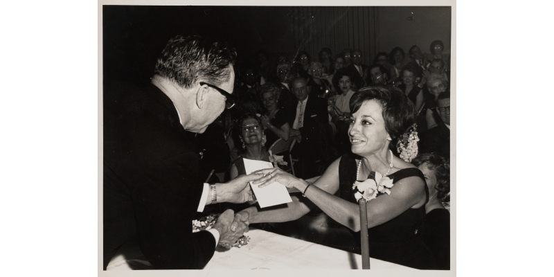 Mary Frampton at the Penney-Missouri Awards Banquet, 1966