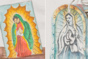 two images of the Virgin of Guadalupe