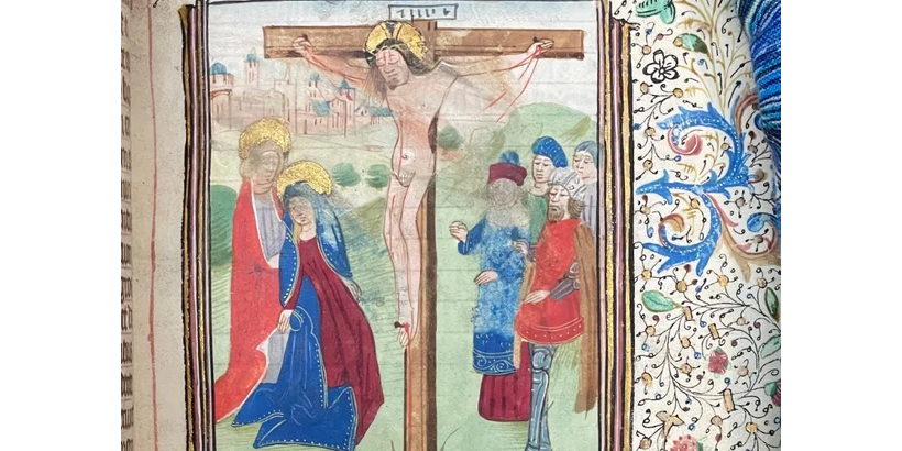Book of Hours crucifix page