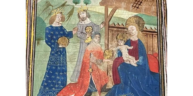 Book of Hours nativity scene