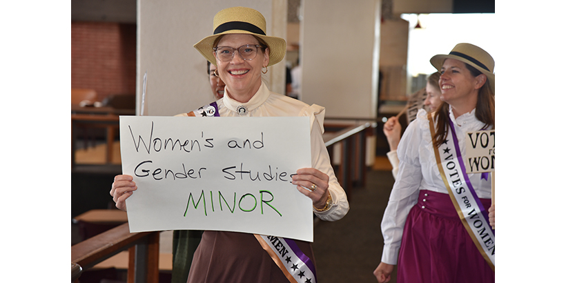 The suffrage march before the lecture