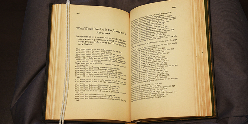 The "what would you do without a doctor?" spread.